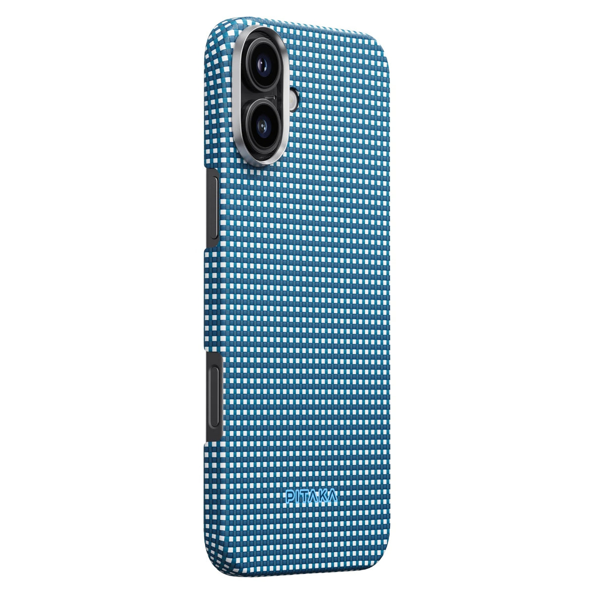 Pitaka iPhone 16 Plus Karbon Kılıf MagSafe Uyumlu Aramid Fiber - Edge Ocean Blue