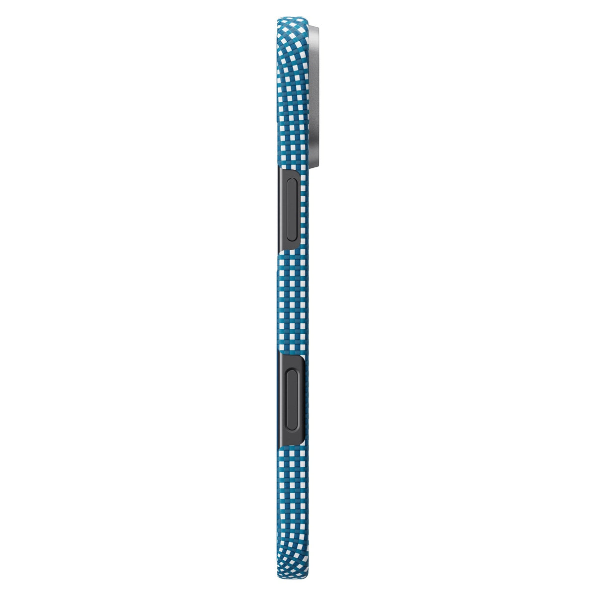 Pitaka iPhone 16 Plus Karbon Kılıf MagSafe Uyumlu Aramid Fiber - Edge Ocean Blue