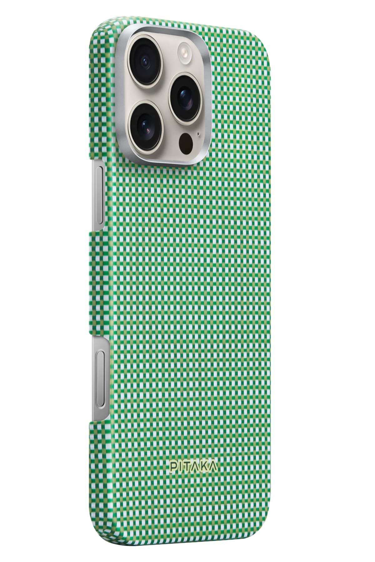 Pitaka Ultra Slim iPhone 16 Pro MagSafe Uyumlu Aramid Fiber Kılıf Forest Green