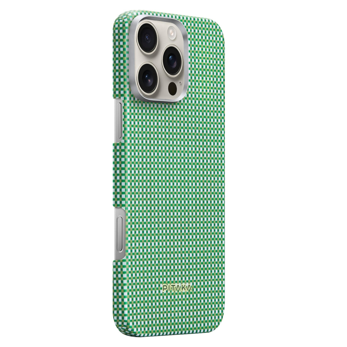 iPhone 16 Pro Max Karbon Kılıf MagSafe Uyumlu Aramid Fiber - Edge Forest Green