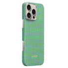 Pitaka iPhone 16 Pro Max Karbon Kılıf MagSafe Uyumlu Aramid Fiber - Edge Forest Green