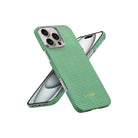 Pitaka iPhone 16 Pro Max Karbon Kılıf MagSafe Uyumlu Aramid Fiber - Edge Forest Green