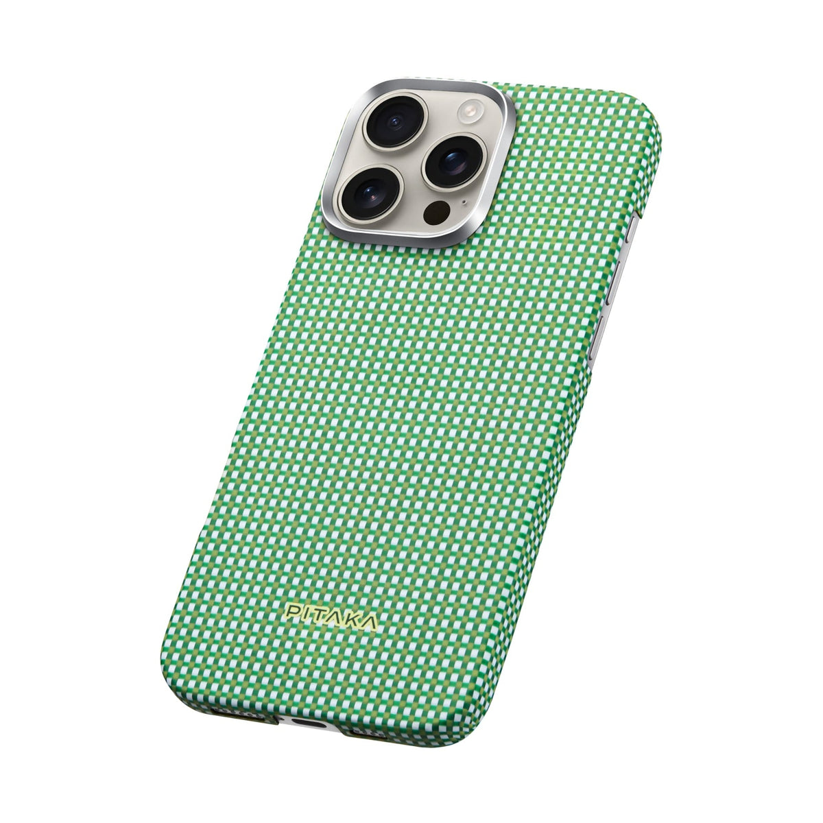 Pitaka iPhone 16 Pro Max Karbon Kılıf MagSafe Uyumlu Aramid Fiber - Edge Forest Green