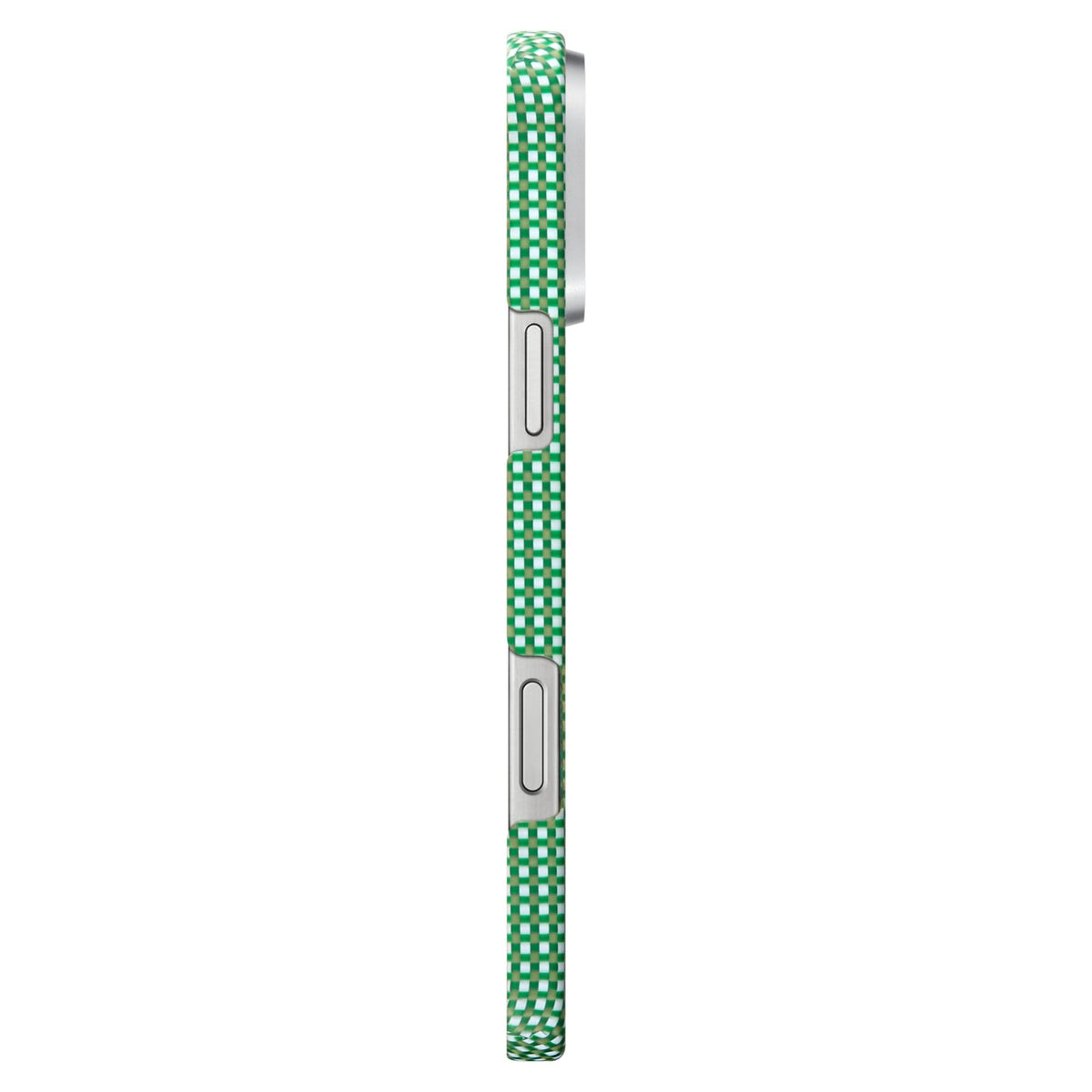 Pitaka iPhone 16 Pro Max Karbon Kılıf MagSafe Uyumlu Aramid Fiber - Edge Forest Green