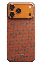 Pitaka PTK Leaping MagSafe Uyumlu iPhone 17 Pro Kılıf Blue Orange