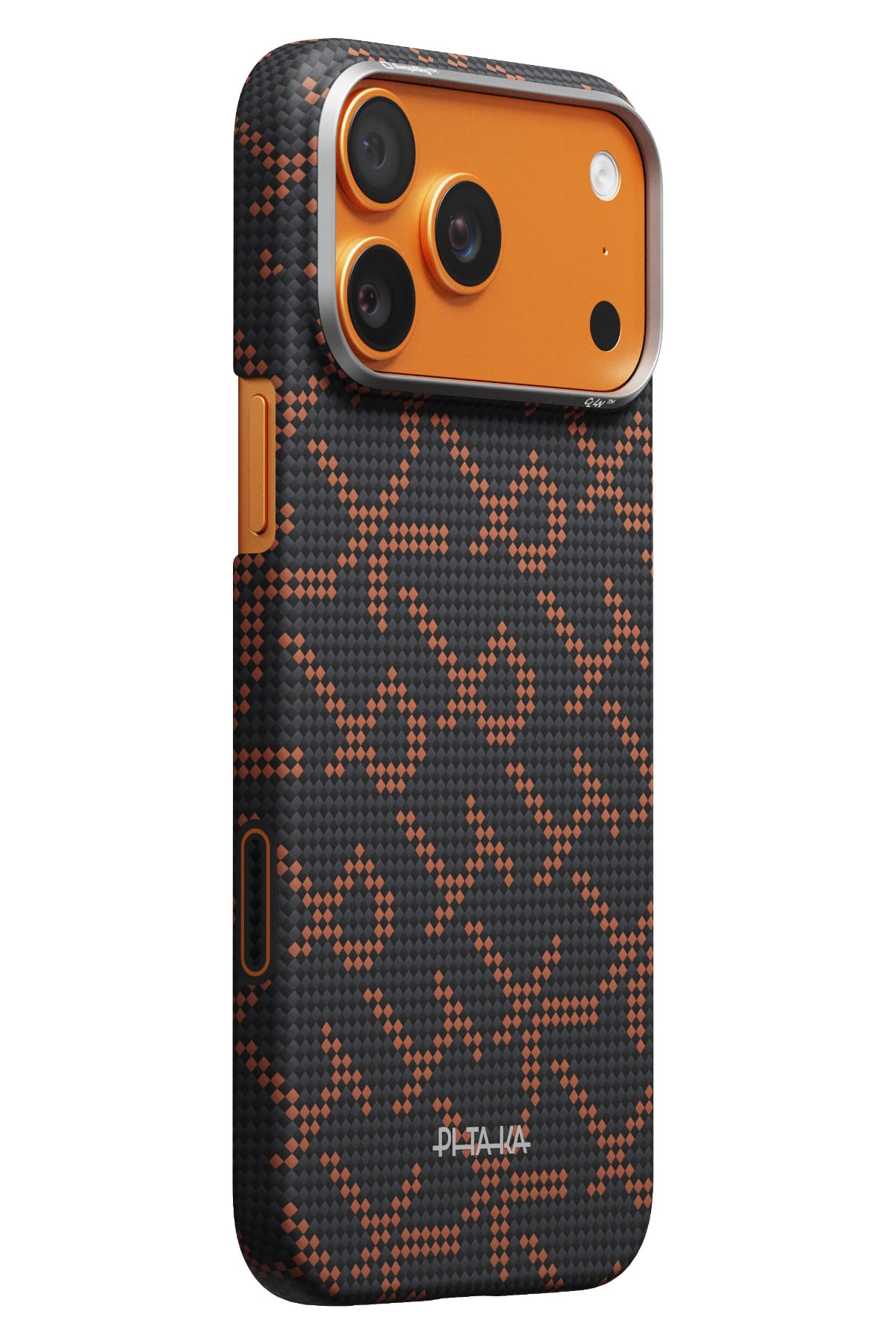 Pitaka PTK Leaping MagSafe Uyumlu iPhone 17 Pro Kılıf Orange Black