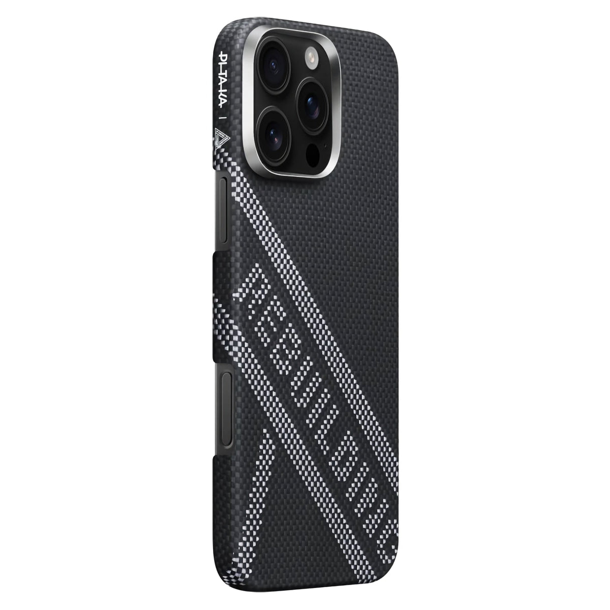 iPhone 16 Pro Karbon Kılıf MagSafe Uyumlu Aramid Fiber - Edge Rebuilding Siyah