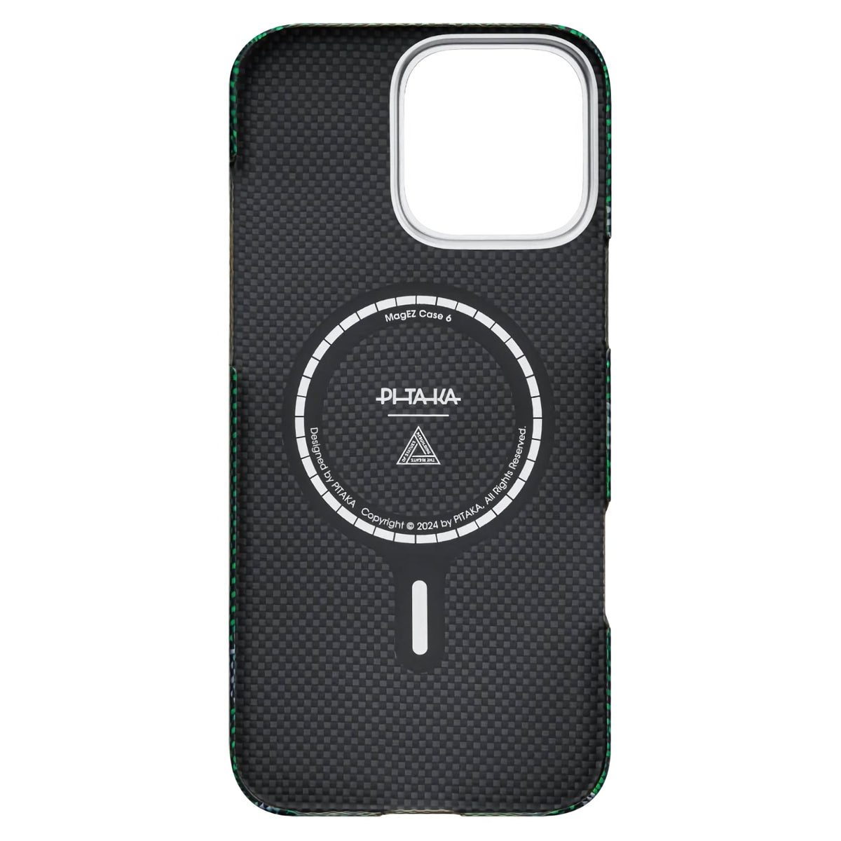 Pitaka iPhone 16 Pro Max Karbon Kılıf MagSafe Uyumlu Aramid Fiber - Edge Rebuilding Yeşil