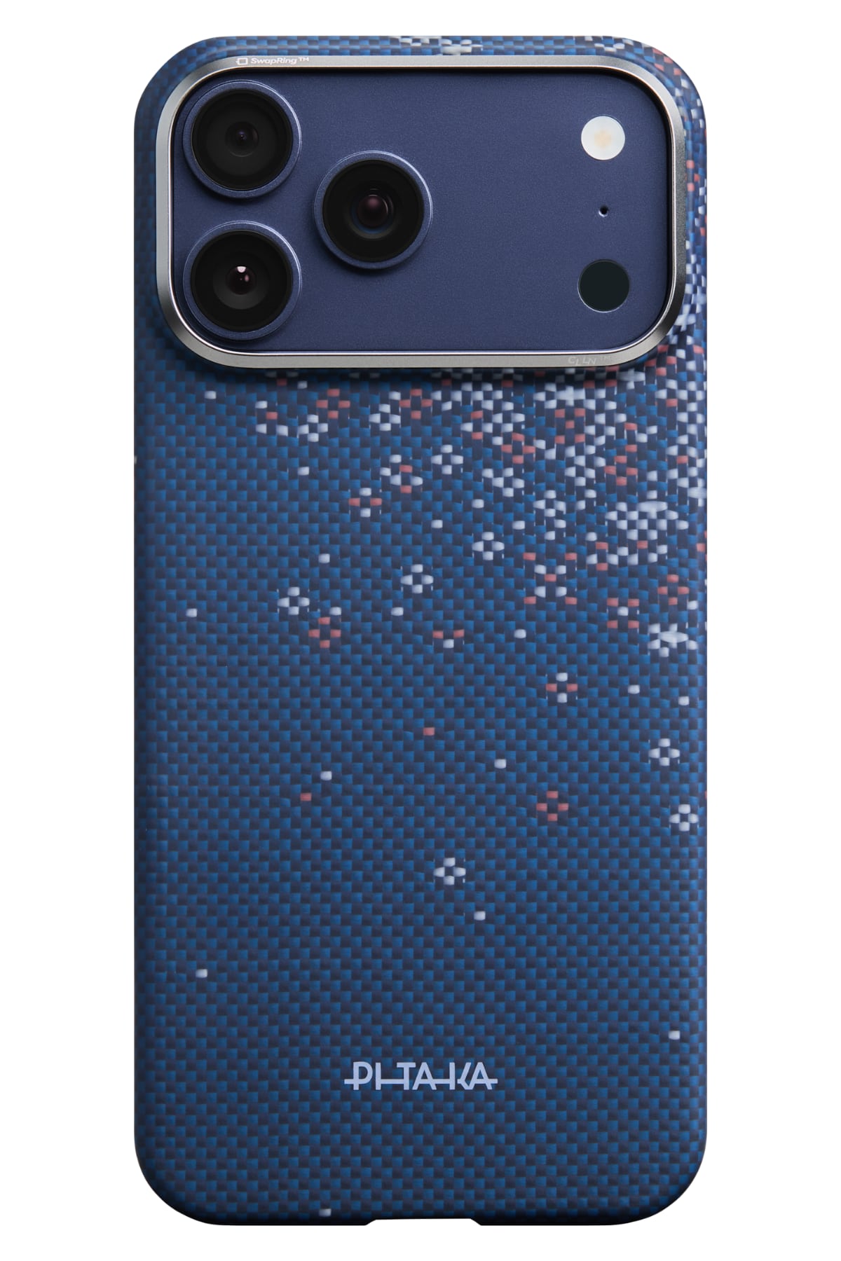 Pitaka Sakura Hours iPhone 17 Pro MagSafe uyumlu Aramid Fiber Kılıf Nightfall Blue