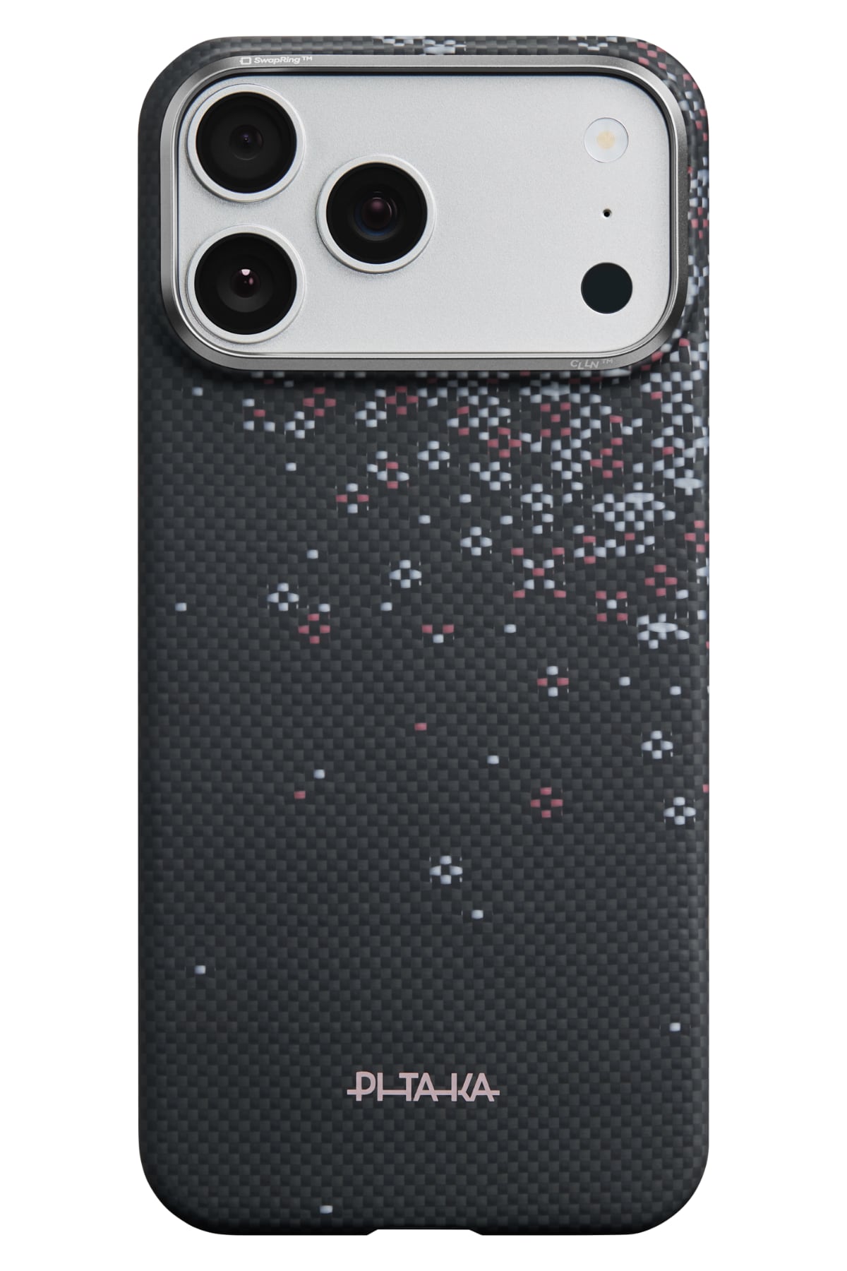 Pitaka Sakura Hours iPhone 17 Pro Max MagSafe uyumlu Aramid Fiber Kılıf Midnight Black