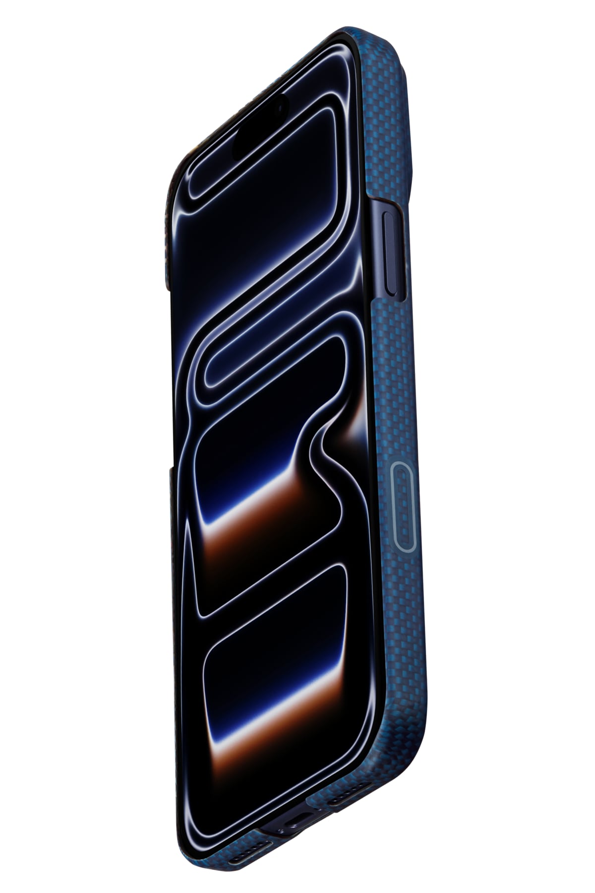 Pitaka Sakura Hours iPhone 17 Pro Max MagSafe uyumlu Aramid Fiber Kılıf Nightfall Blue