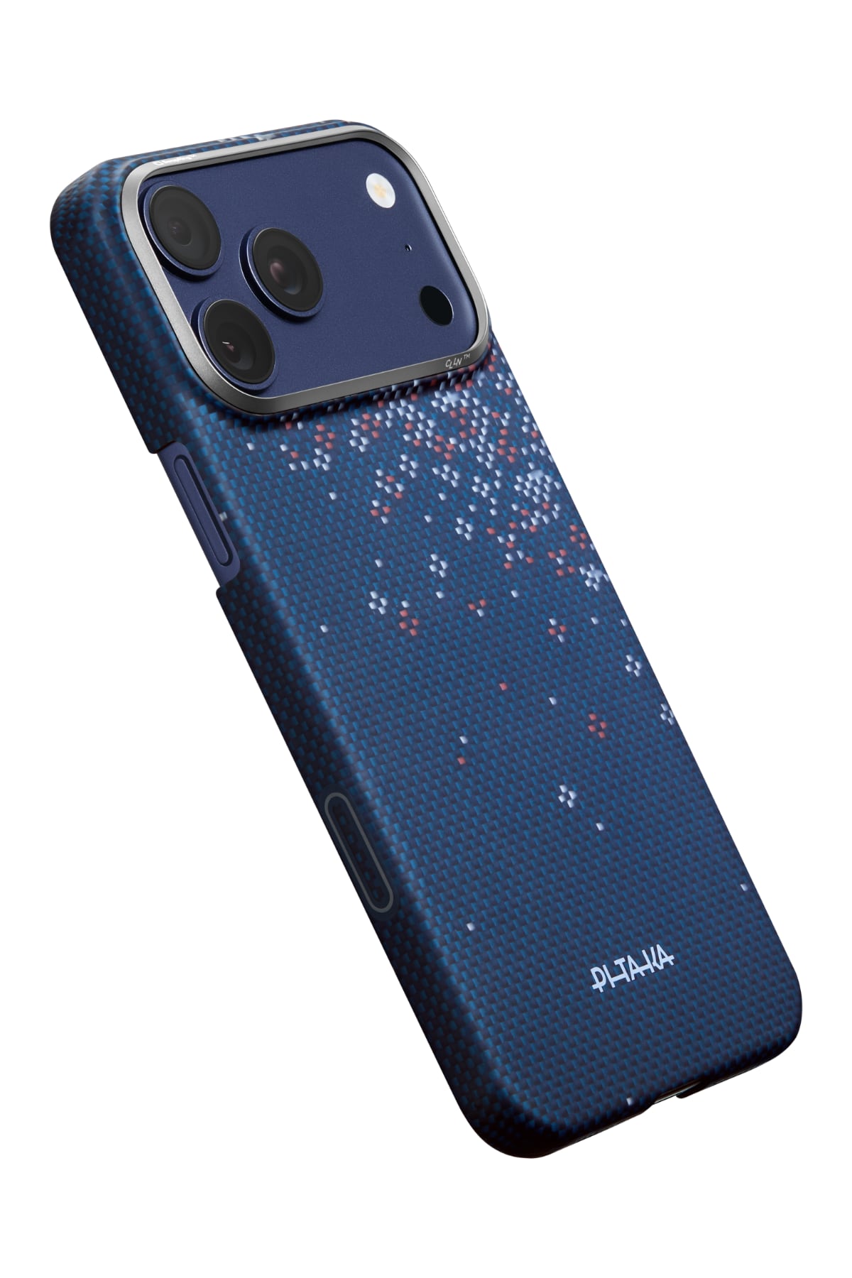 Pitaka Sakura Hours iPhone 17 Pro Max MagSafe uyumlu Aramid Fiber Kılıf Nightfall Blue