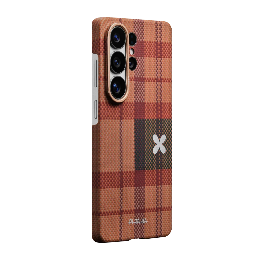 Pitaka Galaxy S26 Ultra Karbon Kılıf MagSafe Uyumlu Aramid Fiber - Edge Cloud Dusk