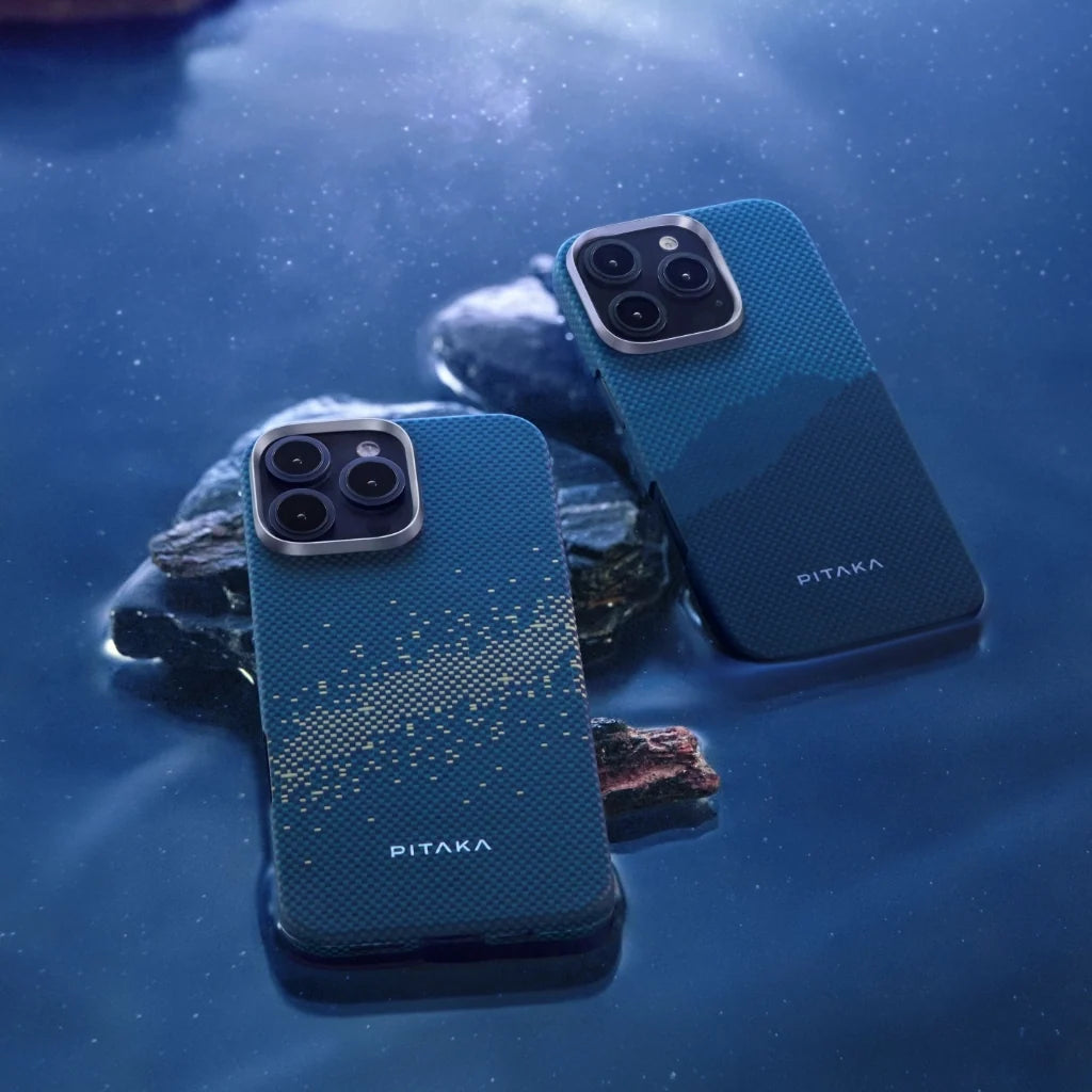 Pitaka iPhone 16 Karbon Kılıf MagSafe Uyumlu Aramid Fiber - Edge Milky Way Galaxy