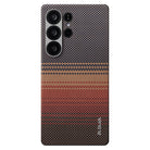Pitaka Galaxy S25 Ultra Karbon Kılıf MagSafe Uyumlu Aramid Fiber - Edge Sunset