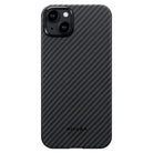 Pitaka iPhone 15 Plus Karbon Kılıf MagSafe Uyumlu Aramid Fiber - Edge 1500D Black Gray