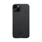 Pitaka iPhone 15 Plus Karbon Kılıf MagSafe Uyumlu Aramid Fiber - Edge 600D Black Gray