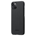Pitaka iPhone 15 Plus Karbon Kılıf MagSafe Uyumlu Aramid Fiber - Edge 600D Black Gray