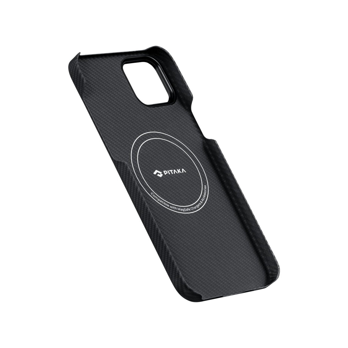 iPhone 15 Plus Karbon Kılıf MagSafe Uyumlu Aramid Fiber - Edge 600D Black Gray