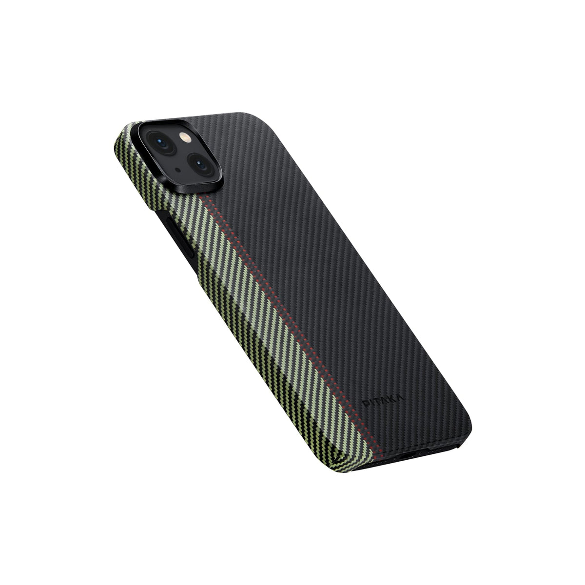 Pitaka iPhone 15 Plus Karbon Kılıf MagSafe Uyumlu Aramid Fiber - Edge Overture