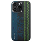 Pitaka iPhone 15 Pro Karbon Kılıf MagSafe Uyumlu Aramid Fiber - Edge Credit Card