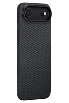 Pitaka Tactile Woven iPhone 17 Air MagSafe Uyumlu 1500D Aramid Fiber Kılıf Black-Gray Twill