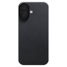Pitaka iPhone 17 Karbon Kılıf MagSafe Uyumlu Aramid Fiber - Edge 600D Black Gray