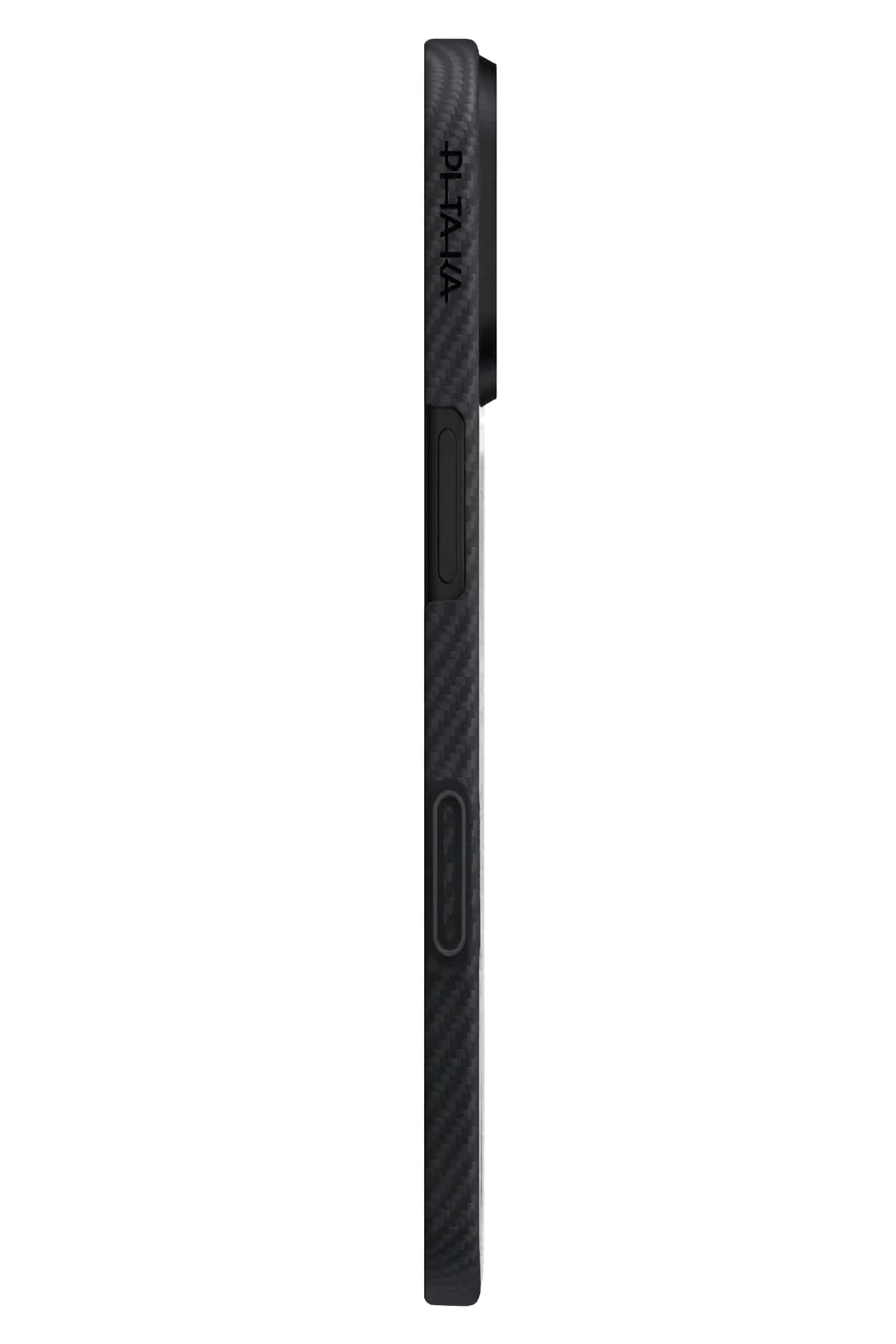 Pitaka Tactile Woven iPhone 17 MagSafe Uyumlu Kılıf Black Gray