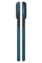 Pitaka Tactile Woven iPhone 17 Pro MagSafe Uyumlu 1500D Aramid Fiber Kılıf Black Blue