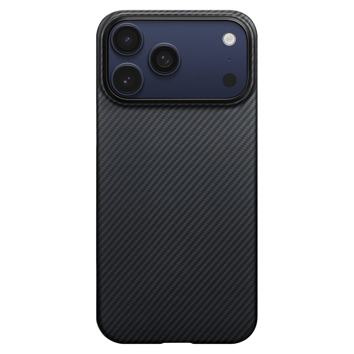 Pitaka iPhone 17 Pro Karbon Kılıf MagSafe Uyumlu Aramid Fiber - Edge 1500D Black Gray