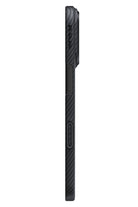 Pitaka Tactile Woven iPhone 17 Pro MagSafe Uyumlu 1500D Aramid Fiber Kılıf Black-Gray Twill