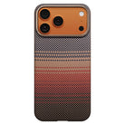 Pitaka iPhone 17 Pro Karbon Kılıf MagSafe Uyumlu Aramid Fiber - Edge Sunset