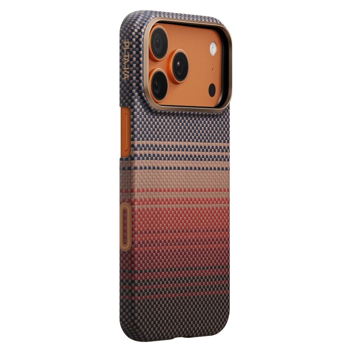 iPhone 17 Pro Karbon Kılıf MagSafe Uyumlu Aramid Fiber - Edge Sunset