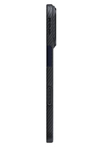 Pitaka Tactile Woven iPhone 17 Pro Max MagSafe Uyumlu 1500D Aramid Fiber Kılıf Black-Gray Twill