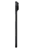 Pitaka Tactile Woven iPhone 17 Air MagSafe Uyumlu 1500D Aramid Fiber Kılıf Black-Gray Twill