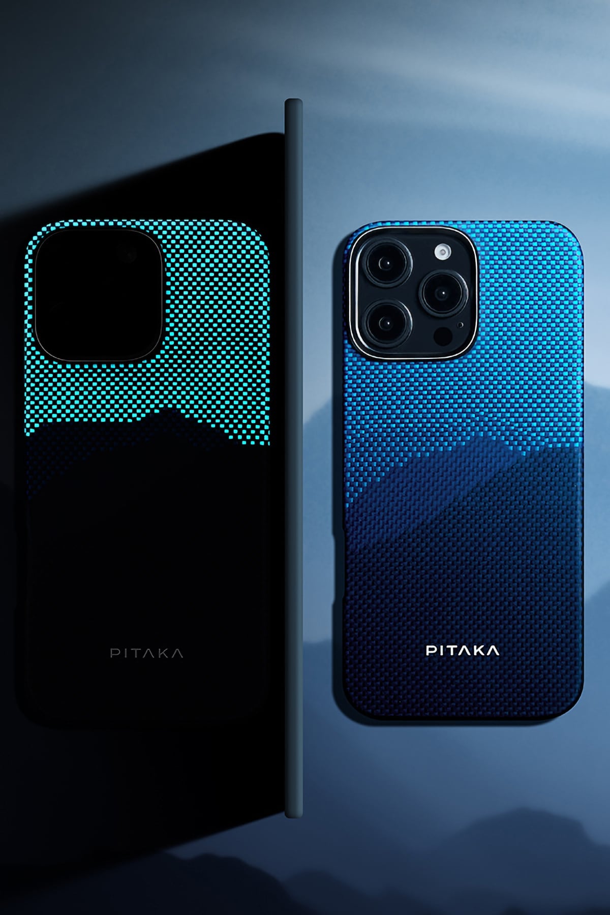 Pitaka Tactile Woven Lumintex iPhone 15 Pro Max MagSafe Uyumlu Kılıf Over The Horizon