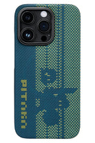 Pitaka Tactile Woven Pixel iPhone 14 Pro MagSafe Uyumlu 600D Aramid Fiber Kılıf