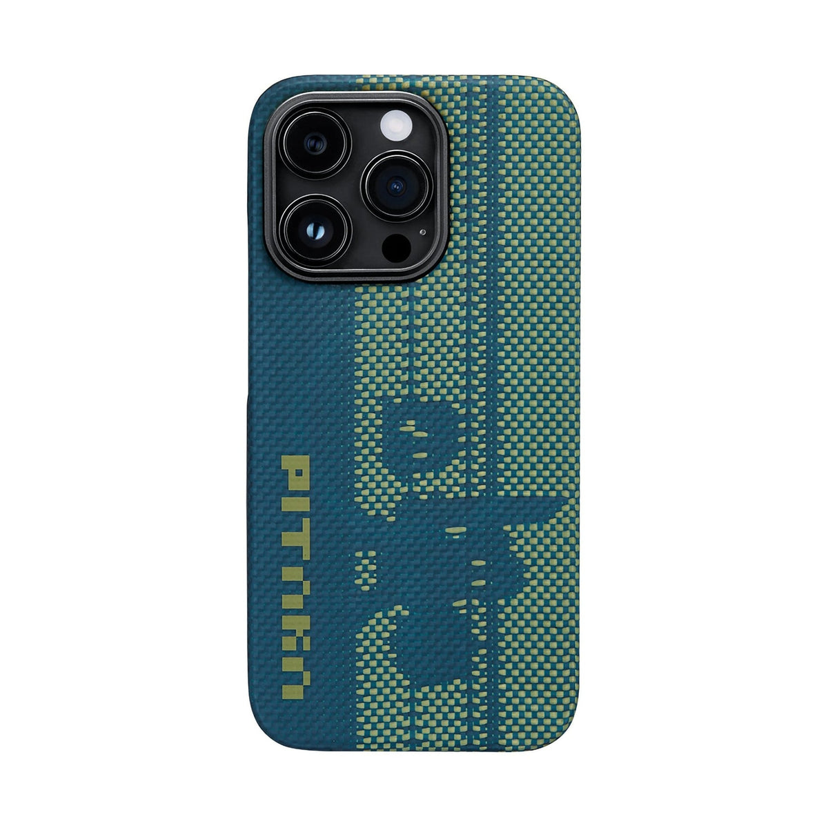 Pitaka Tactile Woven Pixel iPhone 14 Pro MagSafe Uyumlu 600D Aramid Fiber Kılıf