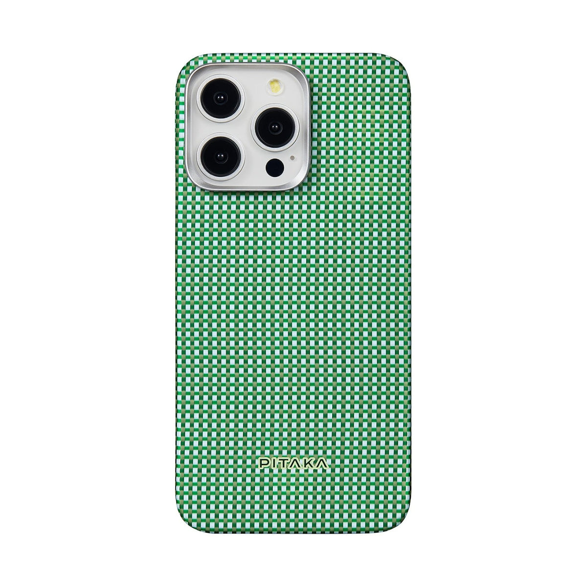 Pitaka iPhone 15 Pro Max Karbon Kılıf MagSafe Uyumlu Aramid Fiber - Edge Forest Green