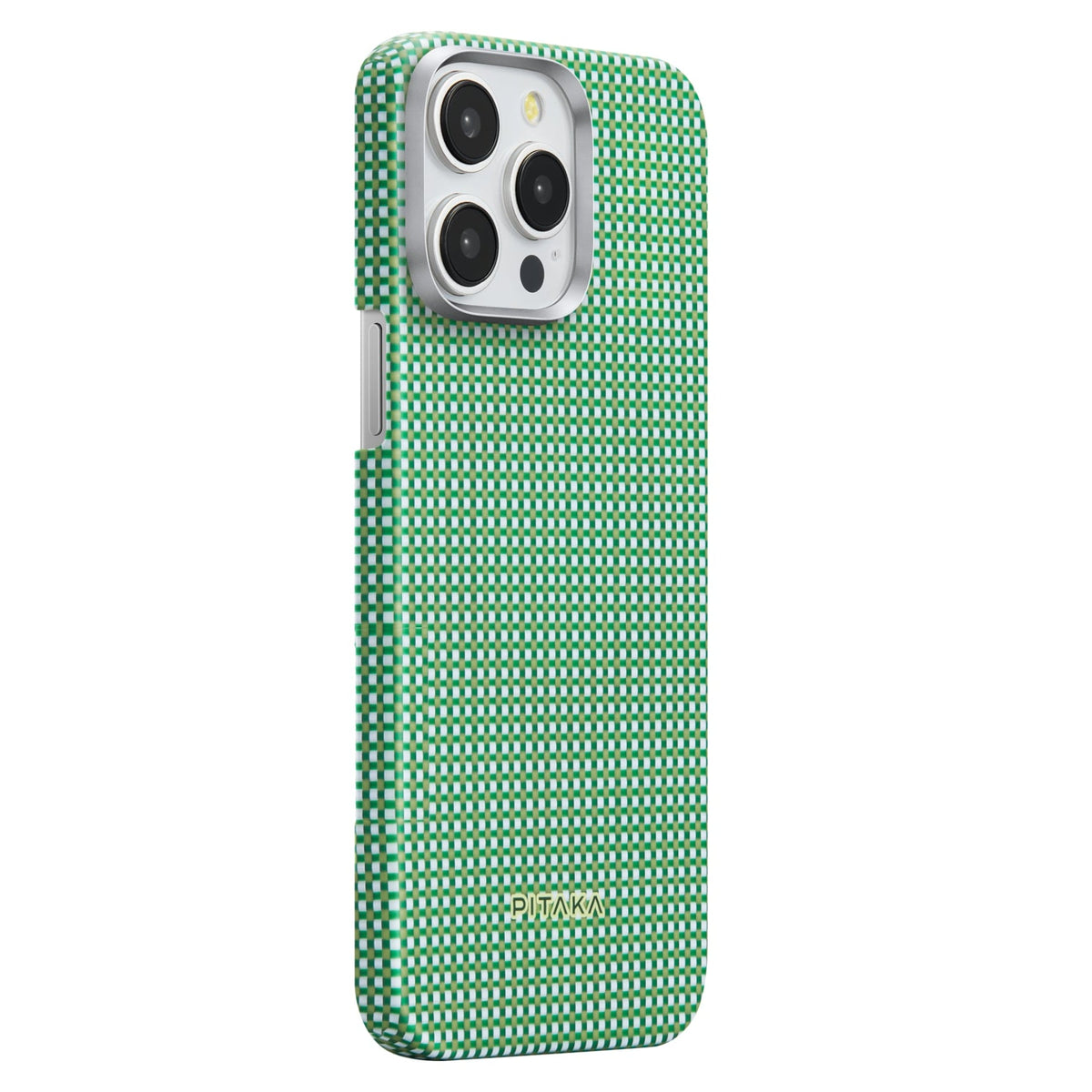 iPhone 15 Pro Max Karbon Kılıf MagSafe Uyumlu Aramid Fiber - Edge Forest Green