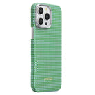 Pitaka iPhone 15 Pro Max Karbon Kılıf MagSafe Uyumlu Aramid Fiber - Edge Forest Green